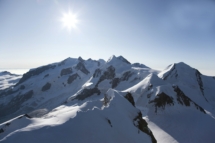 Schweizer Alpen im Winter, Kanton Wallis, Schweiz