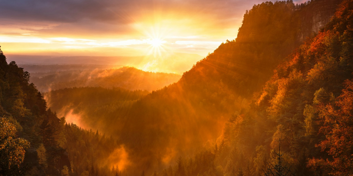 mountains and tree range during golden hour