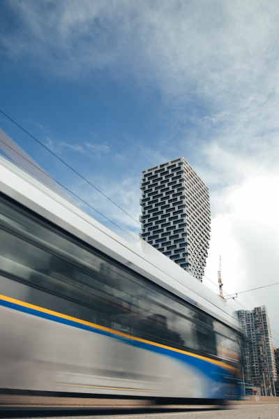 white and black train under blue sky during daytime