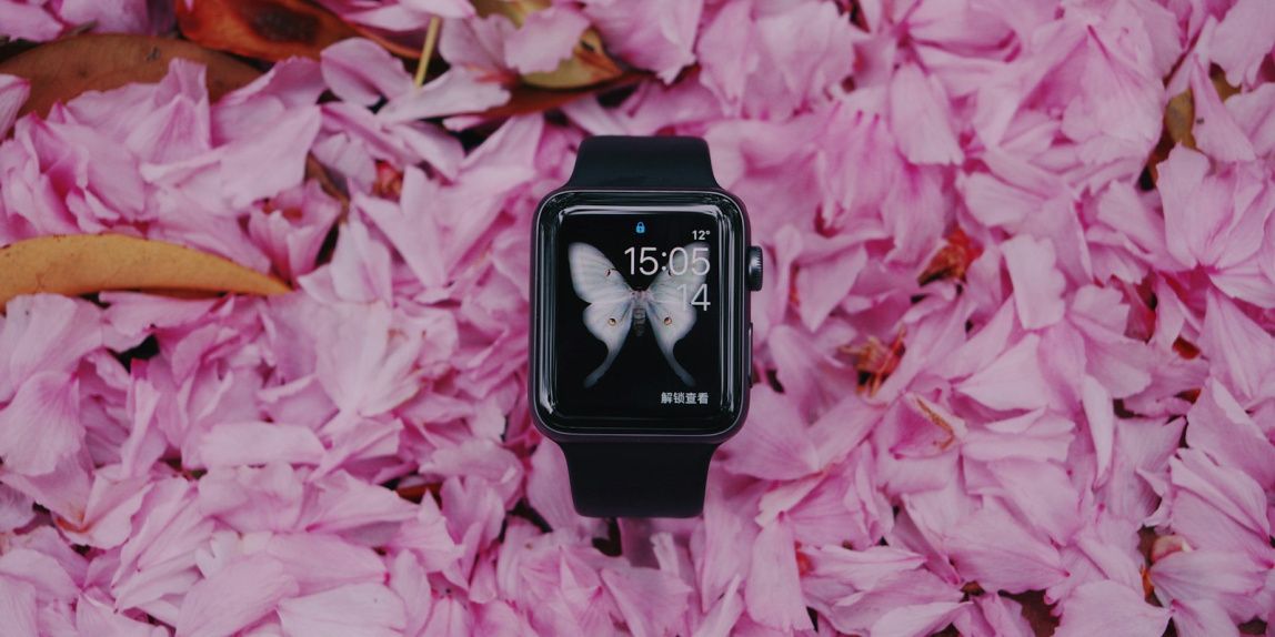 black smartwatch